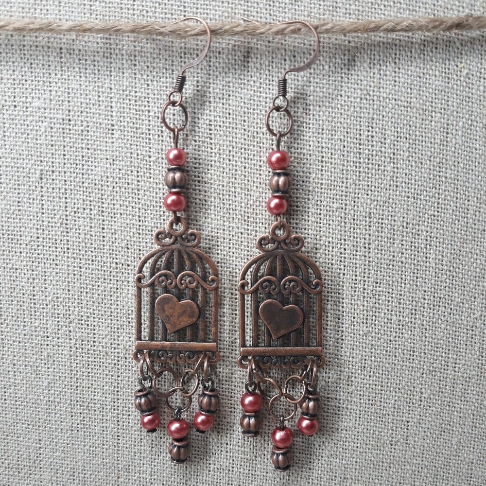Clearance Sale! Caged Love earrings